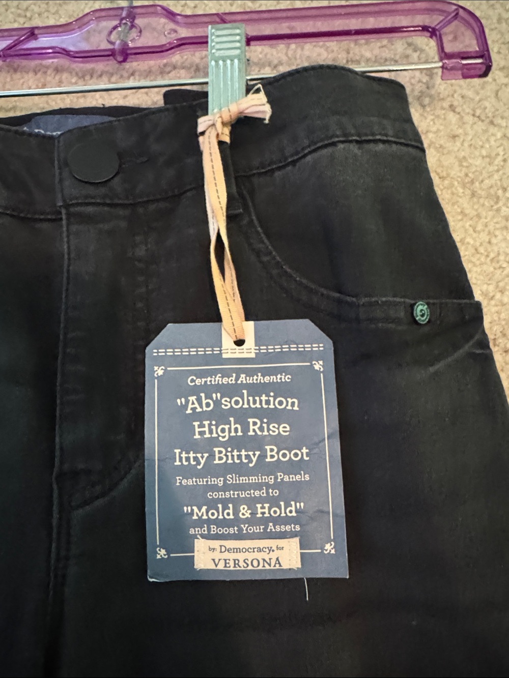 Democracy Black Flare Jeans - Picture 2 of 3
